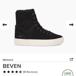 UGG Beven Genuine Shearling High Top Sneaker Boot